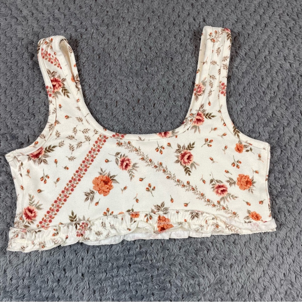 Altar'd State Intimates Bralette Women's Pink Floral Gina Brami Small Coquette - Picture 6 of 7